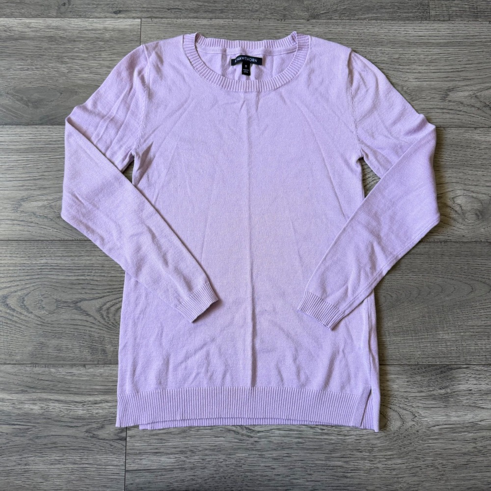 41 Hawthorn Lavender Purple Crewneck Sweater Womens XS Long Sleeve Knit Top